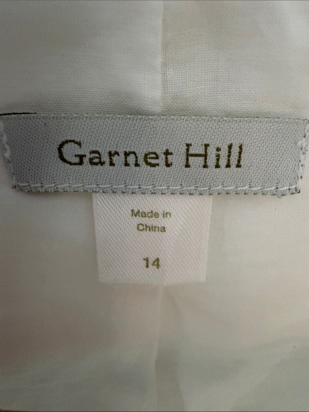 White Linen 100% Garnet Hill Short Moto Inspired Jacket Fully Lined Size 14 - Picture 6 of 9